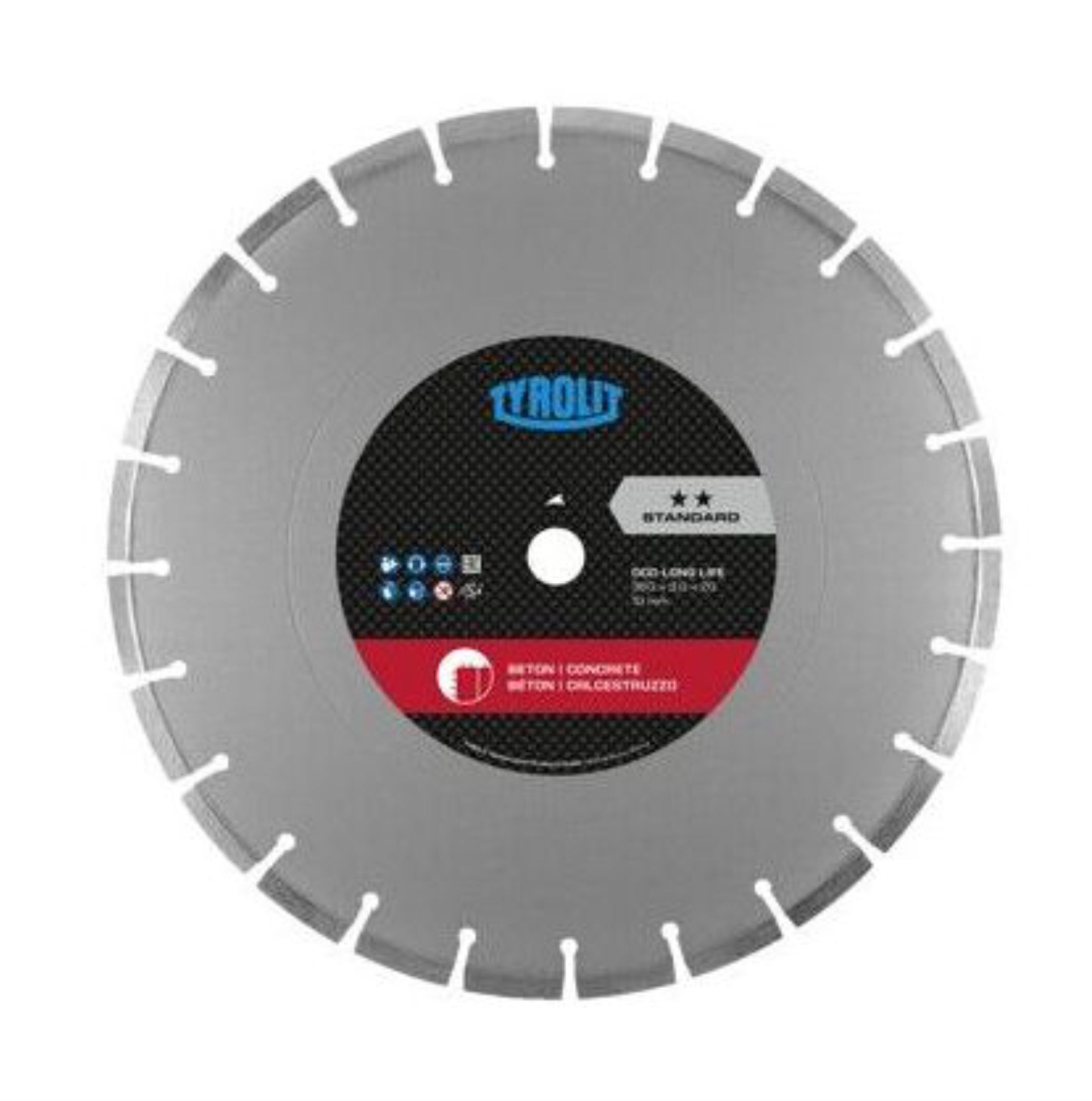 Gyémánt tárcsa DCC LL 300x2,6x25,4mm standard