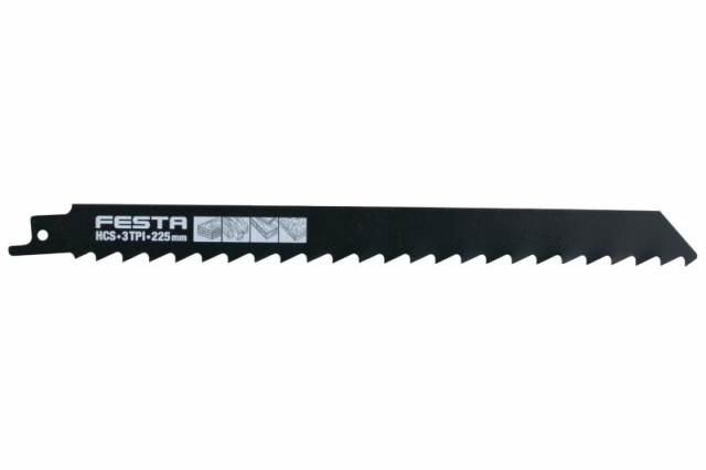 Orrfűrészlap fához 3db  225x19x1,3mm  HCS elektr. orrfűrész