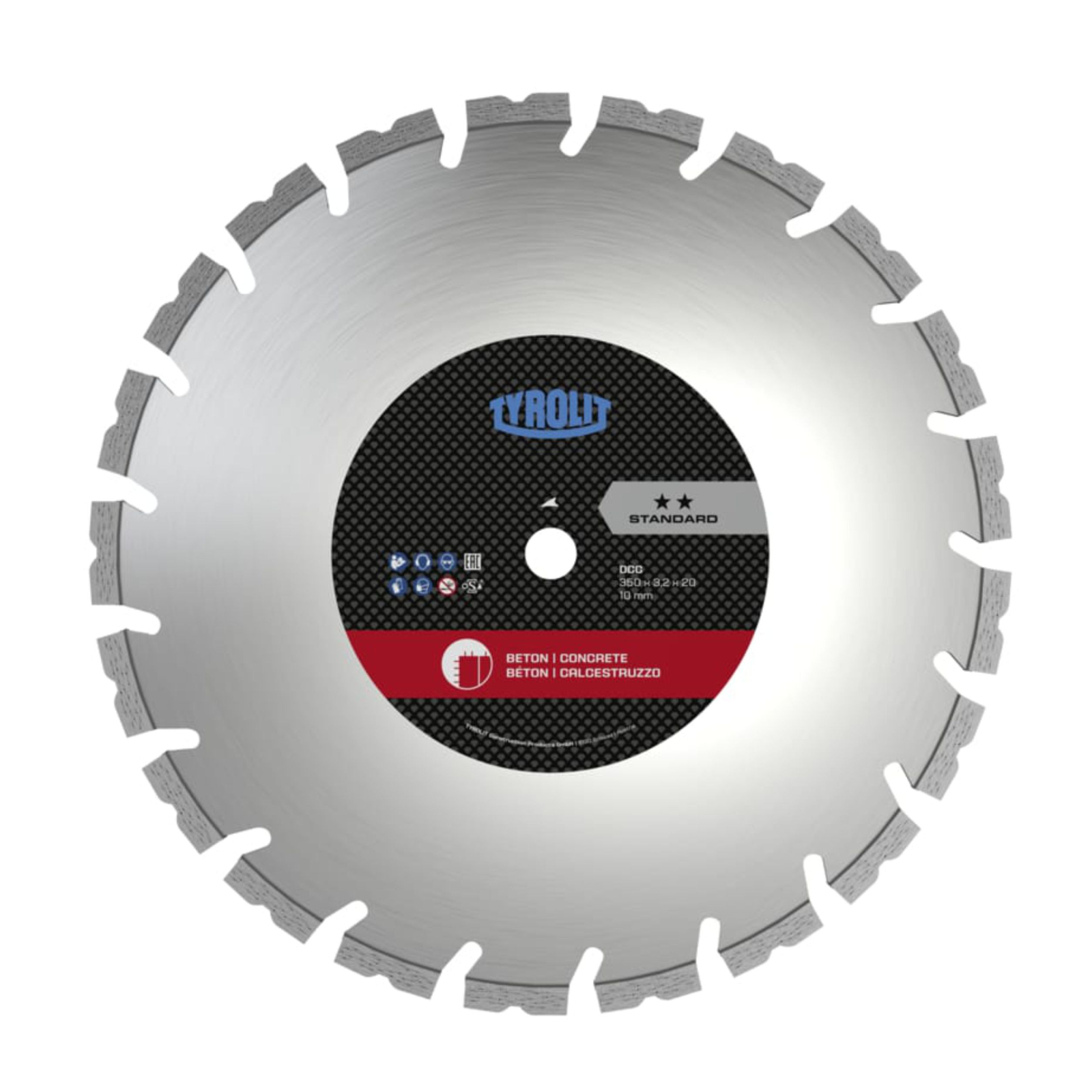 Gyémánt tárcsa DCC 350x3,2x25,4mm standard