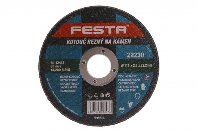 Kővágó korong 115x2,5mm