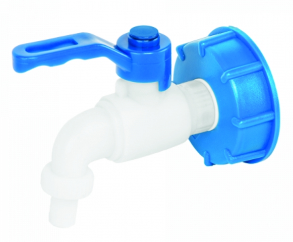 Redukció PVC, 1/2" csappal, 1000l IBC tartályra