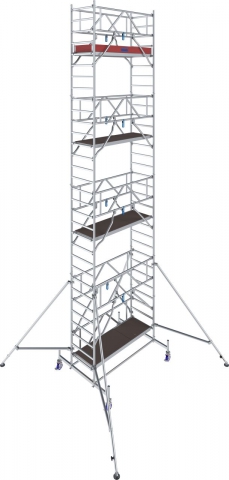 Alumínium gurulóállvány Stabilo 10 6,4m 2x0,75m NEW