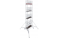 Alumínium gurulóállvány Stabilo 10 6,4m 2x0,75m NEW.