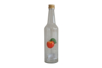 Pálinkás üveg dugóval, 0,5L Classic, alma